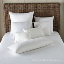 cheap wholesale polyester fabric square plain white pillows